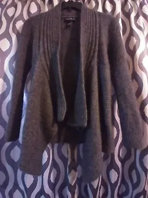 MERCER & MADISON (50% Angora Rabbit Hair) Dark Grey Size Small Cardigan Sweater • $20
