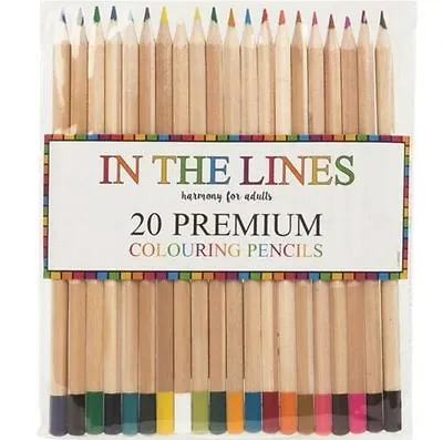 20x Premium Pencils Colour Therapy Colouring Vibrant Artists Drawing Scrapbook • £3.95