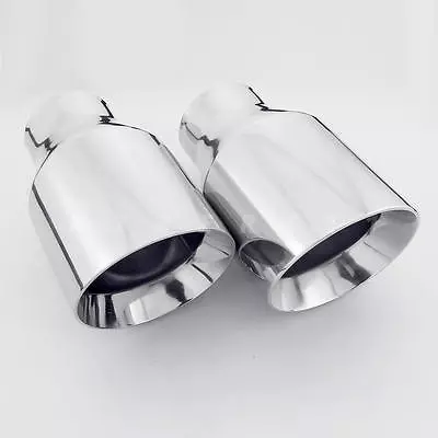 2pcs 4  Exhaust Tips Dual Wall 2.25  ID For Subaru BRZ FT86 GT86 Scion FR-S FRS • $94.97