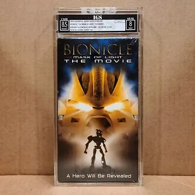 Bionicle The Movie (2003) - IGS Graded VHS 8.5 MINT / 8 NM 🔥Rare Lego VHS • $79.99