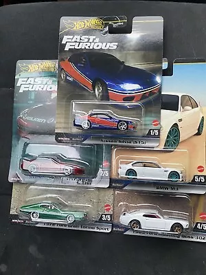 Hot Wheels Fast And Furious 2024 Mix 2 Full Set Nissan /Toyota /Ford/ BMW. New. • £43