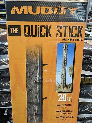 5 Muddy Quick Sticks (20 Feet) Tree Stand Climbing Sticks Steel Ladder Foot Step • $79.99