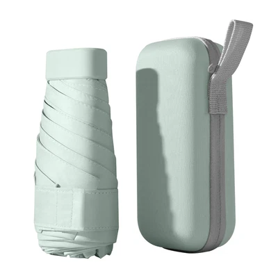 $15.62 • Buy Mini Travel Sun Rain Portable Lightweight Compact Folding Umbrella Ribs Gift