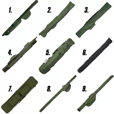 Fishing Rod Holdall Bags Sleeve Quiver 3+3 Made Up To Single & Reels Carp Coarse • £18.94