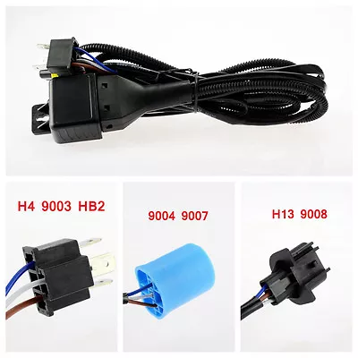 HID Hi Lo Bi-Xenon Relay Harness Wiring Controller H4 9003 9004 9007 H13 9008 • $8.99