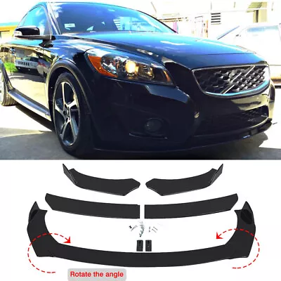 For Volvo C30 C40 Gloss Black Front Bumper Lip Spoiler Lower Splitters Body Kits • $69.39