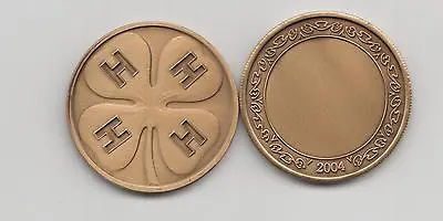 4-H Club Coin Antiqued Bronze 2004 Medallion 4 Leaf Clover  • $12.85