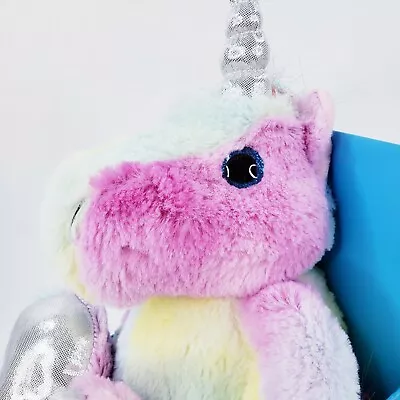 Health Touch Rainbow Unicorn Massager Soothing Plush Pastel Huggable Vibration • $18.95