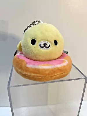 Mamegoma Seal On Donut Plush Keychain Japan Aliquantum Sweets 2021 • $10.95