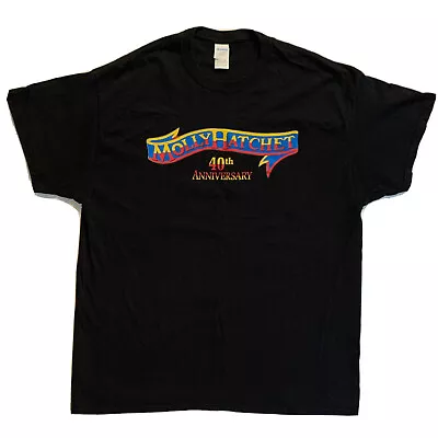 Molly Hatchet 40th Anniversary Concert T-Shirt Black Size XL 100% Cotton • $34.99