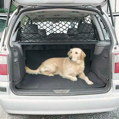 Car Dog Guard Adjustable Pet Safety Barrier Headrest Travel Fence Mesh • £8.79