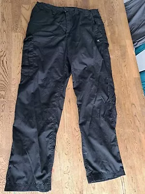 Mens Craghoppers W34  Cargo Walking Trousers In Black  • £10