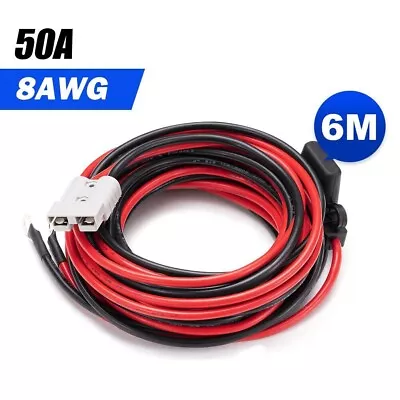 50AMP Wiring Kit 12V& 6m For Anderson Type Plug Battery Cable Quick Connect Part • $30.74