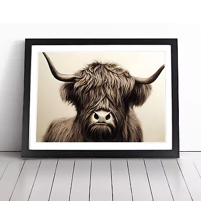 Highland Cow View Vol.1 Wall Art Print Framed Canvas Picture Poster Decor • £14.95