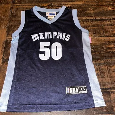 Youth Size XS 4-5 NBA Memphis Grizzlies #50 Zach Randolph Basketball Jersey EUC • $22