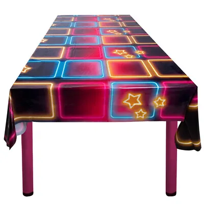 Disco Fever 1970's Disco Theme Plastic Party Tablecloth - 130 X 180 Cms - New • £2.95