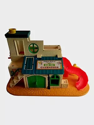 Vintage 1970s Fisher Price Little People Sesame Street Clubhouse Play Set #937 • $39.99