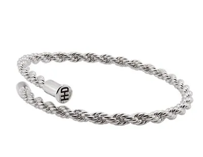 Harley Davidson Women's Twist Nail Rope Bracelet Stainless Steel HSB0264 • $51.96