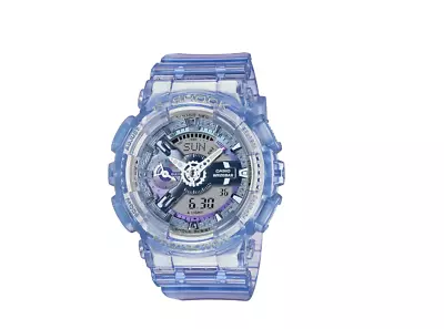 Casio G-Shock Analog Digital Transparent Blue Dial Women's Watch GMAS110VW-6A • $149.94