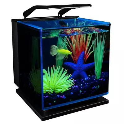 FISH TANK Aquarium Kit 3 Gallons Includes LED Lighting And Filter • $77.34