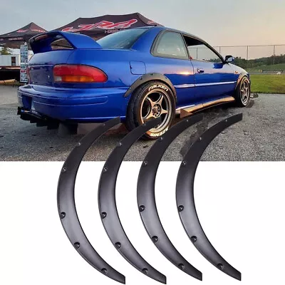 For Subaru WRX STI Fender Flares Flexible Wider Body Kit Wheel Arches 3.5  90mm • $74.38