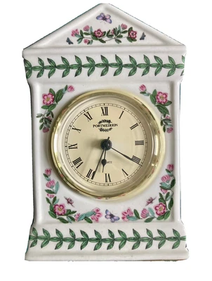 £12 • Buy Vintage Portmeirion Mantle/Desk Clock In The Botanic Garden Pattern