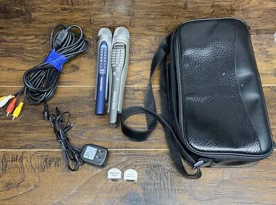 *For Parts* Magic Sing ED8000 Karaoke Microphone & Cords Packs Duet Sub Mic Bag • $23.99