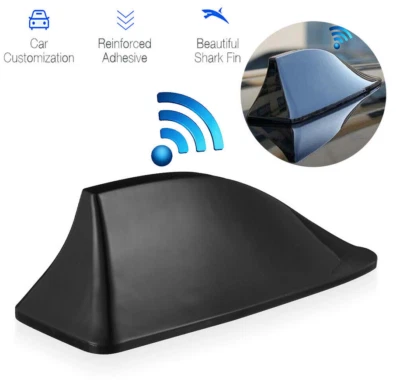 $6.88 • Buy 1* BLACK Shark Fin Car Roof Antenna Radio FM/AM Signal Aerial Accessories