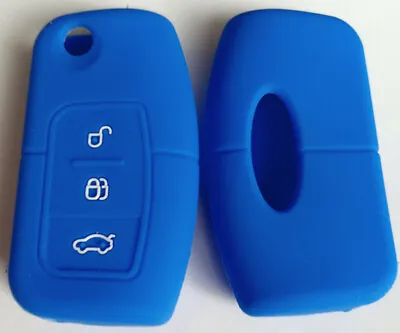 Blue Silicone Key Cover Suits Ford Fiesta Focus Mondeo Xr6 Territory Falcon  • $8.99