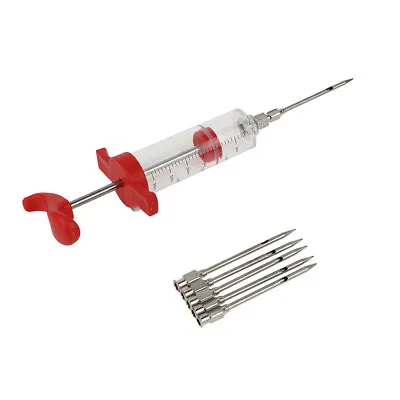 BBQ Meat Syringe Marinade Injector With Needles Turkey Syringe Sauce InjectY'mj • $4.31