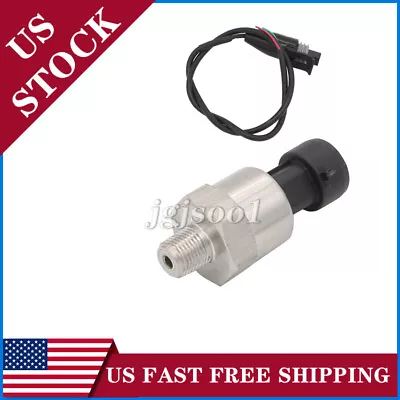 100 Stainless Steel Pressure Transducer Sender Vacuum Fit For Oil Fuel Air Water • $17.49