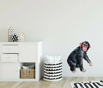 Chimp Monkey Removable Vinyl Wall Decal Sticker African Safari Jungle Animal • $24.99