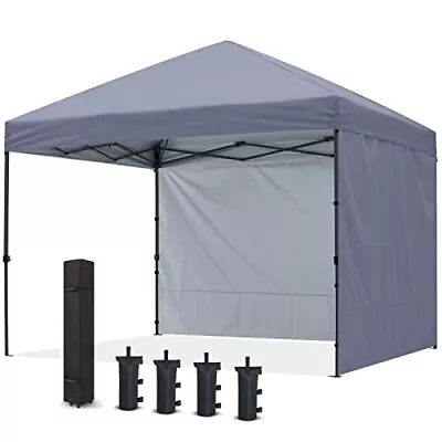  Pop Up Canopy TentFt Outdoor Festival Tailgate Event Vendor Craft 10x10 Gray • $228.99