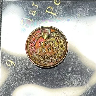 1898 Indian Head Cent Penny - Brilliant AU Detail Color CN109 • £89.79