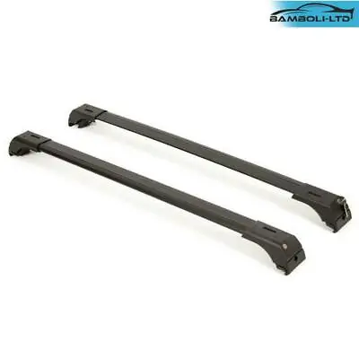 Roof Rack Cross Carrier Cargo Bar/Rails Alu FIT FOR VOLVO XC90 2015-UP BLACK SET • $113.90