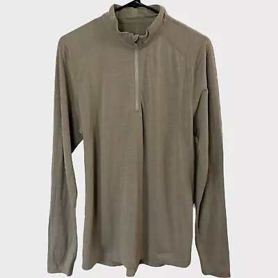 Mountain Hardwear Quarter Zip Base Layer Shirt Men's Medium Hiking Long-Sleeve • $22.99