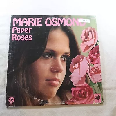 Marie Osmond Paper Roses   Record Album Vinyl LP • $6.84