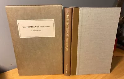 Hand #'d 41/300 - Ernest Hemingway Manuscripts: An Inventory - Limited Edition • $34.99
