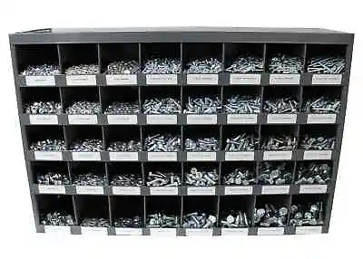 3765 Piece Stainless Steel 18-8 Nut Bolt & Washer Assortment W Metal Bolt Bin • $595