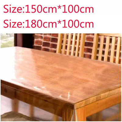 £9.99 • Buy To Fit Office Desk Chair Carpet Mat Floor Protector Anti Slip PVC 100 X 180CM UK
