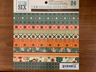 My Mind's Eye 6x6 Paper Pad - All Spice - 24 Double-Sided Sheets • $5.50