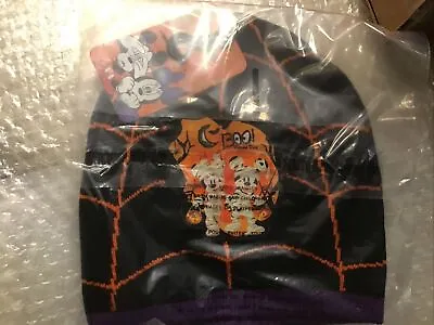 Disney Mickey & Minnie Halloween Boo! Times Two Beanie Cap NEW In Factory Bag • $12.99