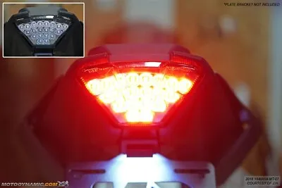 Fit 18-20 Yamaha MT-07 MT07 SEQUENTIAL Integrated Signal LED Tail Light CLEAR • $119.95