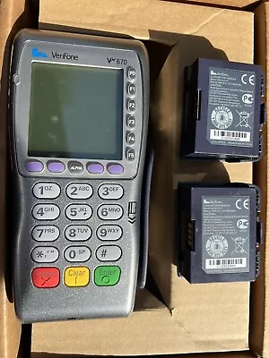 Verifone VX670-G WiFi Handheld Wireless Credit Card Terminal Plus Two Batteries! • $49.99