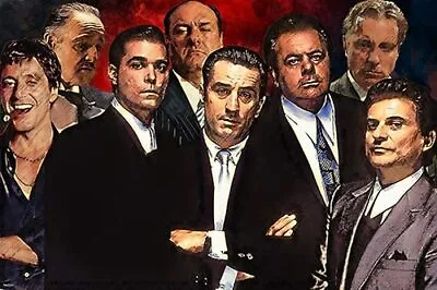 Movie Mafia Gangster Celebrities Poster Home Decor Print • £8.18