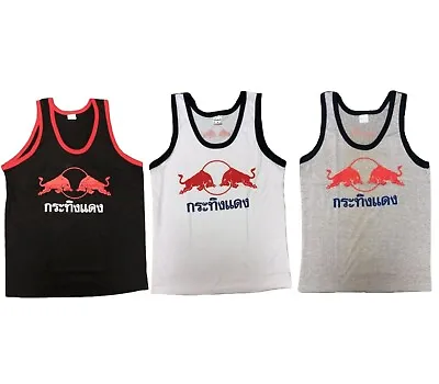 Thailand Muay Thai Red Bull Graphic Tank Top Singlets Sleeveless • $25