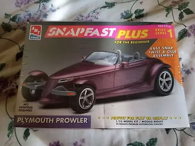 Vintage 1994 AMT ERTL Snap Fast Plus PLYMOUTH PROWLER 1:25 Model Car Kit Sealed • $7.99