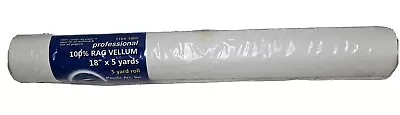 Pacific Arc Professional 100% Rag Vellum Roll 18 X5 Yards- Technical & Drafting  • $24.95