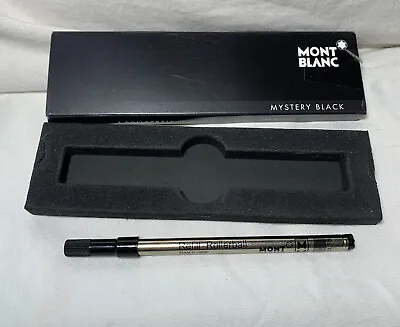 $12.99 • Buy Montblanc Rollerball 1 X Pen Refill Medium Mystery Black 105158  USED 