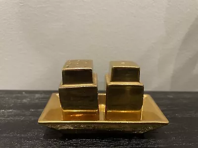 Vintage Royal Winton Salt & Pepper With Tray Made In England Golden Age • $30